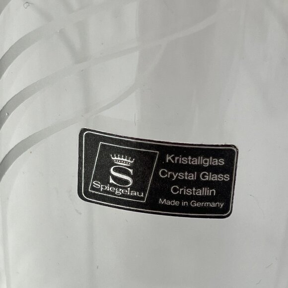 Spiegelau Crystal Glass Vase With Etched Design C251 - Picture 3 of 5